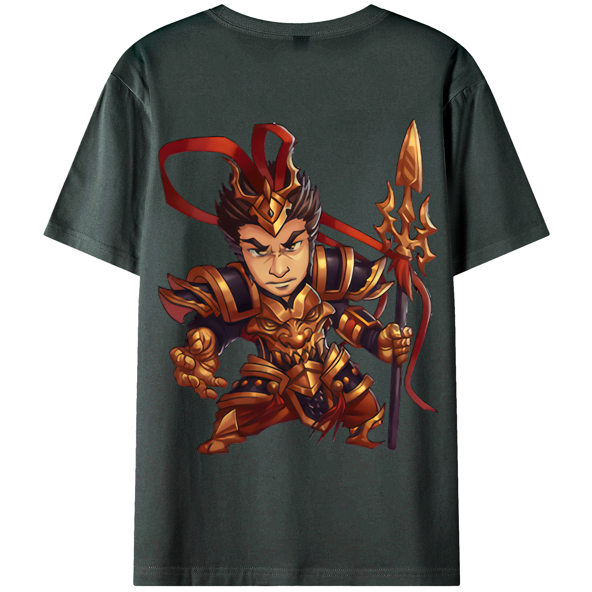 （画像用） リーグ・オブ・レジェンド League of Legends LOL 綿100％ メンズ半袖Tシャツ（バックプリント） 通気性